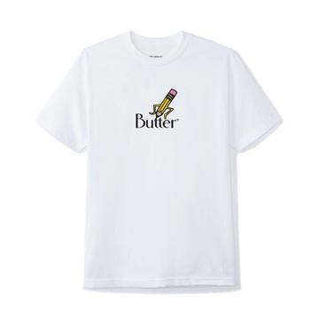 Butter Goods T-shirt Pencil logo White